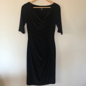 Ralph Lauren Dress Black Sz 4 Beautifully Made Classic Flattering PERFECT